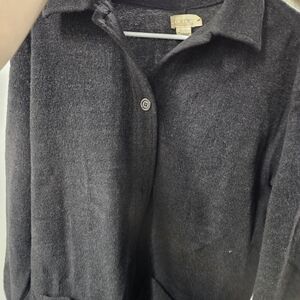 Vintage J.Crew Dark Gray Wool Blend Coat